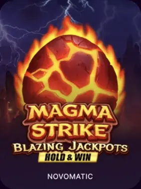 Magma Strike, jogo de Novomatic no lobby da MaxWin